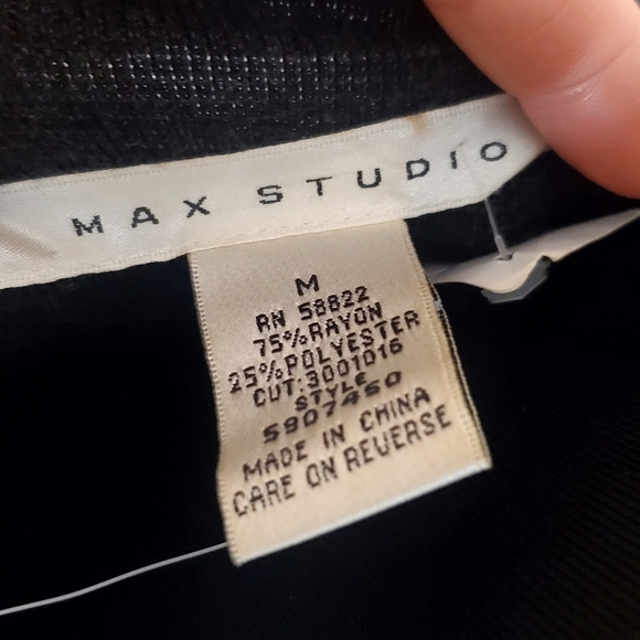 *NWT* MAX STUDIO BLACK & CHARCOAL SWEATER DRESS SIZE MEDIUM - Picture 3 of 6